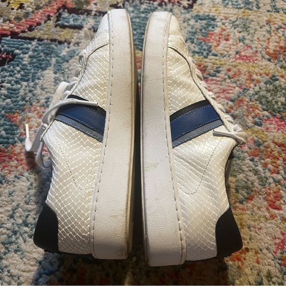 MICHAEL MICHAEL KORS Irving Stripe Snake-Embossed Leather Sneaker size 10 - Picture 6 of 8